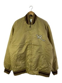 【中古】ROCAWEAR◆スタジャン/XL/ナイロン/BEG【メンズウェア】