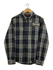 【中古】THRASHER◆ジャケット/M/ウール/GRY/チェック【メンズウェア】