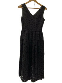 【中古】OBLI◆ノースリーブワンピース/--/ナイロン/BLK【レディースウェア】