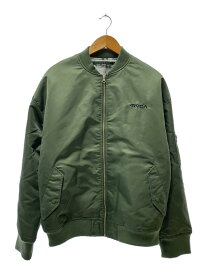 【中古】RVCA◆MA-1/M/ナイロン/カーキ/BC042777【メンズウェア】