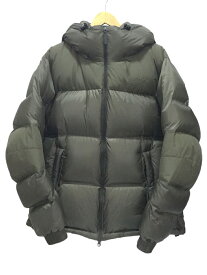 【中古】THE NORTH FACE◆ダウンジャケット/L/ファー/カーキ/無地/ND92162/ウィンドストッパーヌプシフーディー【メンズウェア】