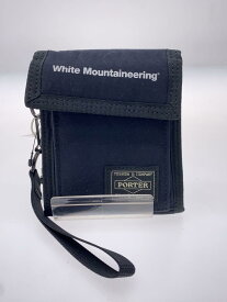 【中古】PORTER◆white mountaineering/3つ折り財布/ナイロン/ブラック/メンズ【服飾雑貨他】
