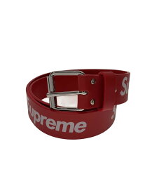 【中古】Supreme◆ベルト/牛革/RED/メンズ//【服飾雑貨他】