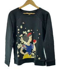 【中古】Disney◆スノーホワイト シーン プレイスメント スウェットシャツ/スウェット/L/コットン/BLK/5055914094008【レディースウェア】