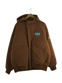 【中古】X-LARGE◆23AW/NYLON PUFFER JAKET/XL/ナイロン/BRW/※汚れあり【メンズウェア】