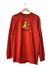 【中古】UNDEFEATED◆長袖Tシャツ/L/コットン/RED/213077001042【メンズウェア】