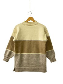 【中古】GUERNSEY WOOLLENS◆ニット・セーター(厚手)/S/ウール/BRW/B24-GW001//【メンズウェア】