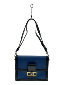 【中古】LOUIS VUITTON◆ショルダーバッグ/レザー/BLU【バッグ】