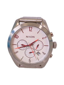 【中古】NIXON◆クォーツ腕時計/アナログ/ステンレス/WHT/SLV【服飾雑貨他】