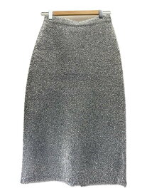 【中古】venit/ヴェニット/METALLIC SHAGGY SKIRT/38/ポリエステル/SLV/VEK-7339-B//【レディースウェア】