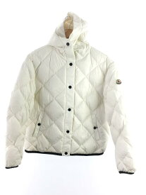 【中古】MONCLER◆ダウンジャケット/2/ナイロン/ホワイト/1A00073/キルティング【レディースウェア】