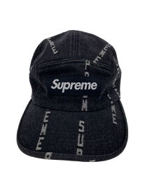 【中古】Supreme◆17SS/Denim Logo Camp Cap/コットン/GRY/メンズ【服飾雑貨他】