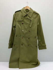 【中古】ETONNE◆トレンチコート/S/レーヨン/KHK/無地/e1451【メンズウェア】