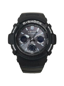 【中古】CASIO◆ソーラー腕時計・G-SHOCK/デジアナ/BLK【服飾雑貨他】