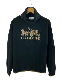 【中古】COACH◆セーター(薄手)/S/カシミア/BLK/無地【レディースウェア】