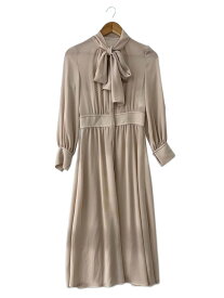 【中古】ANAYI◆ストール付長袖ワンピース/36/ポリエステル/PNK/無地/1021-14-180-14-360【レディースウェア】