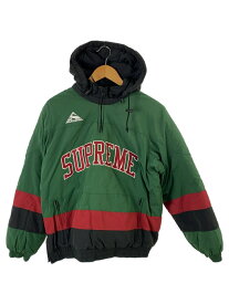 【中古】Supreme◆17AW/puffy hockey pullover/ジャケット/S/ナイロン/GRN/無地【メンズウェア】