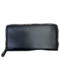 【中古】soglia◆soft glass long wallet/長財布/レザー/BLK/メンズ【服飾雑貨他】