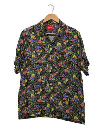 【中古】Supreme◆19SS/Mini Floral Rayon S/S Shirt/M/レーヨン/GRN/花柄【メンズウェア】