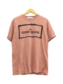【中古】STONE ISLAND◆Tシャツ/M/コットン/PNK//【メンズウェア】