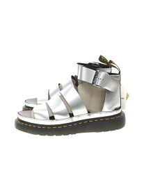 【中古】Dr.Martens◆サンダル/UK5/SLV/レザー//ストラップ【シューズ】