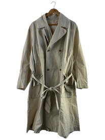 【中古】Chez VIDALENC◆トレンチコート/1/コットン/WHT【メンズウェア】