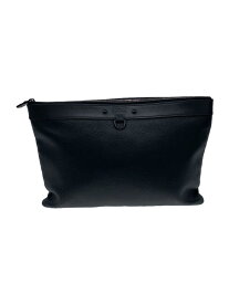 【中古】LOUIS VUITTON◆ポシェット・アポロ_モノグラム・シャドウ_BLK/牛革/BLK【バッグ】