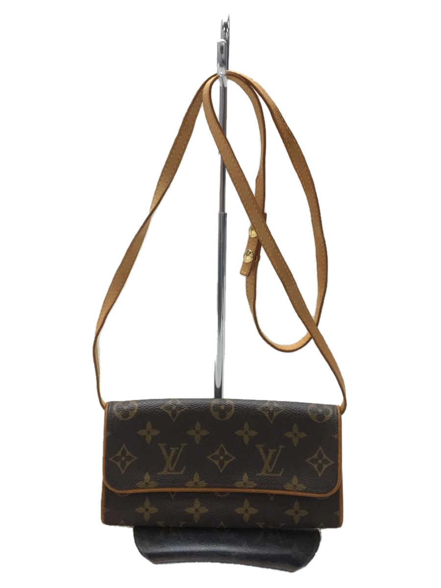 Used Louis Vuitton Pochette Twin Pm Brw/Pvc/Brw/ Bag