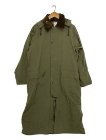 【中古】Barbour◆コート/38/ナイロン/GRN/無地/別注BURGHLEY SP/フード付バークレイ【メンズウェア】