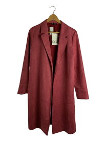 【中古】ZARA◆コート/M/ポリエステル/RED/2712/626/620【レディースウェア】