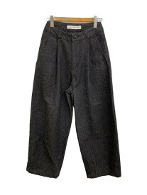 【中古】GRANDMA MAMA DAUGHTER◆ヘリーボーンバルーンワイドパンツ/ストレートパンツ/1/コットン/GRY/GP2032651-200424【レディースウェア】