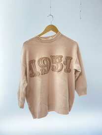 【中古】MAX MARA◆セーター(厚手)/--/ウール/BEG/総柄【レディースウェア】