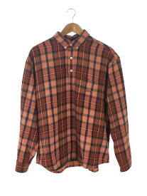 【中古】Supreme◆23SS/Pullover Plaid Flannel Shirt/長袖シャツ/S/コットン/PNK【メンズウェア】