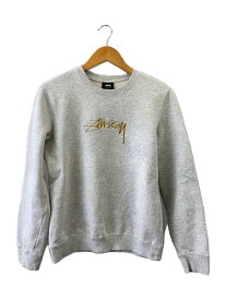 【中古】STUSSY◆スウェット/XS/コットン/GRY/z30sagr018【レディースウェア】