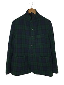 【中古】Engineered Garments◆Baker Jacket/リバーシブル/S/ウール/グリーン/タータンCK【メンズウェア】