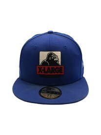 【中古】X-LARGE◆キャップ/7 3/8/ウール/BLU/メンズ【服飾雑貨他】