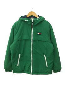 【中古】TOMMY JEANS◆ナイロンジャケット/M/ポリエステル/GRN/DM14448【メンズウェア】