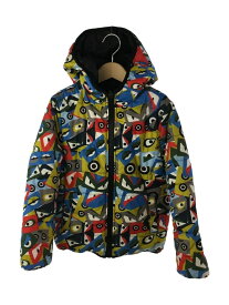 【中古】FENDI◆モンスター/ダウンジャケット/ポリエステル/マルチカラー/フード/【キッズ】