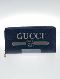 【中古】GUCCI◆長財布/レザー/BLK/レディース/496317【服飾雑貨他】