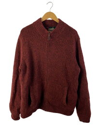 【中古】L.L.Bean◆セーター(厚手)/L/ウール/RED/500921【メンズウェア】