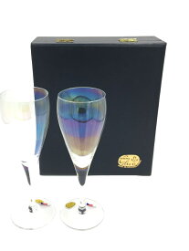 【中古】BOHEMIA GLASS(Crystal)◆グラス/2点セット/CLR【キッチン用品】