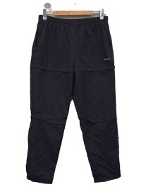 【中古】BALENCIAGA◆ボトム/M/ナイロン/ブラック/ギミック/3WAY/NYLON TECH PANTS【メンズウェア】