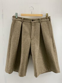 【中古】COMME des GARCONS HOMME PLUS◆ショートパンツ/ハーフパンツ/タック/M/ウール/BEG/PJ-P056/AD2022【メンズウェア】