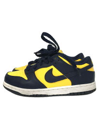 【中古】NIKE◆キッズ靴/20cm/スニーカー/レザー/ネイビー/CW1588-700/ナイキ/NIKE DUNK LOW PS【キッズ】