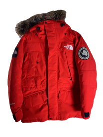 【中古】THE NORTH FACE◆ANTARCTICA PARKA_アンタークティカ パーカ/S/ナイロン/ORN【メンズウェア】