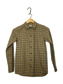 【中古】BURBERRY◆長袖シャツ/150cm/コットン/BRW/チェック【キッズ】