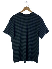 【中古】marimekko◆Tシャツ/M/コットン/BLK/ボーダー//【メンズウェア】