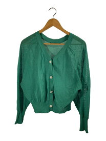 【中古】UNITED ARROWS green label relaxing◆カーディガン(薄手)/--/ポリエステル/GRN/3628-119-0859【レディースウェア】