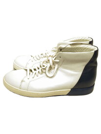 【中古】JIL SANDER◆ハイカットスニーカー/43/ホワイト/レザー【シューズ】