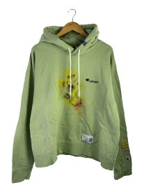 【中古】MIHARA YASUHIRO◆23ss/パーカー/48/コットン/ライトグリーン/プリント/HOODIE/フーディー/A10HD721【メンズウェア】